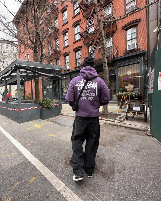 Hoodie Morado stussy dover  street maarket New York