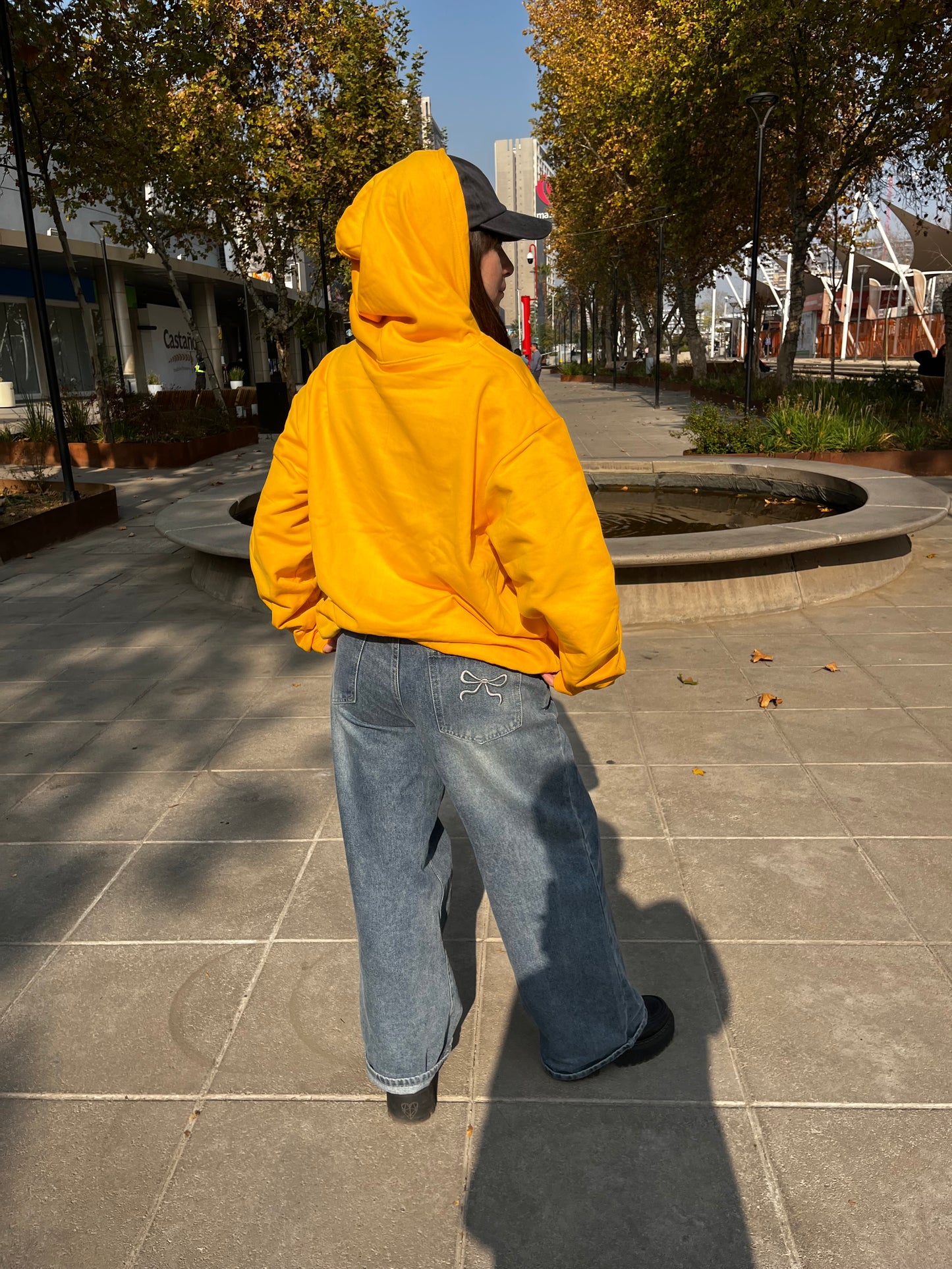 Basic Orange claro- Hoodie Clásico