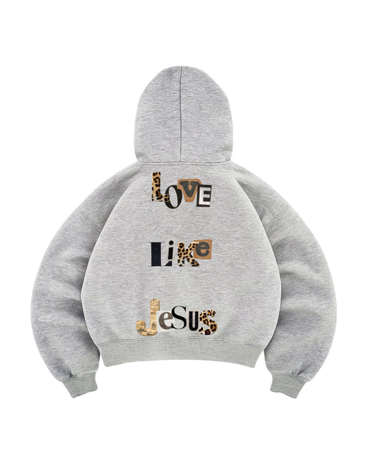 Hoodie god modelo manga globo love link Jesus