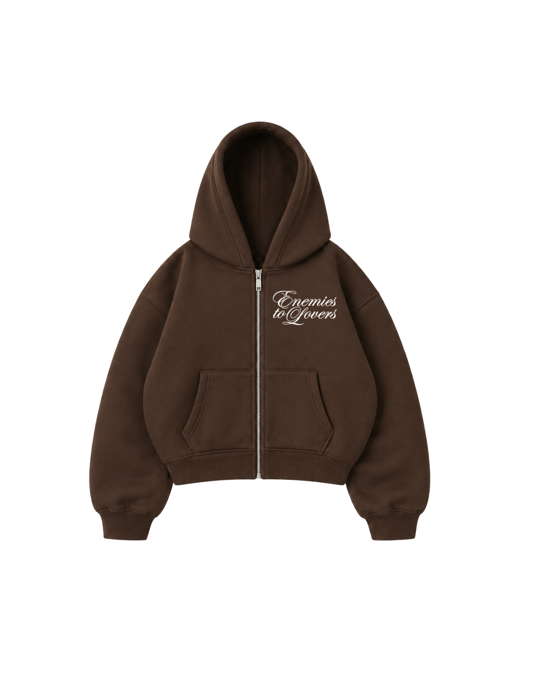 Hoodie  Zip Mangas globo enemies to lovers coffe