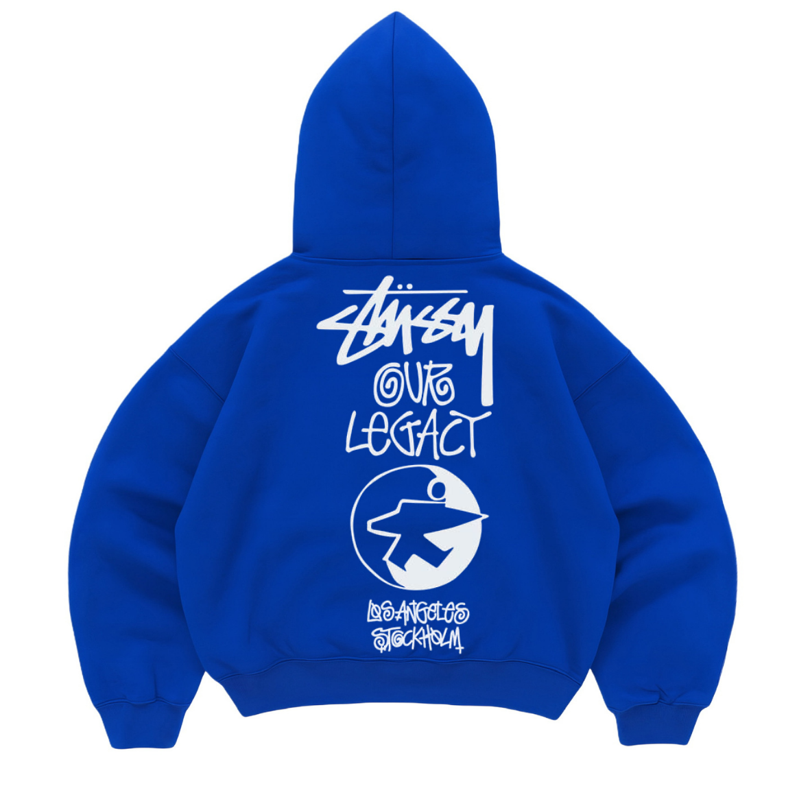 Hoodie mangas globo stussy