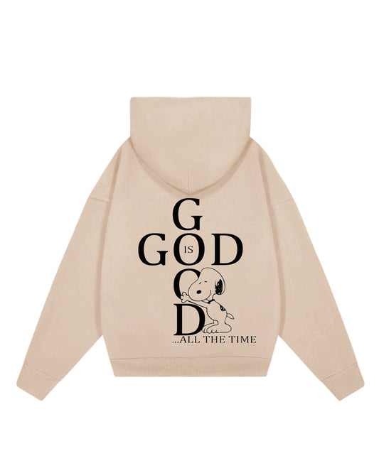 Hoodie beige God snoopy Jesús