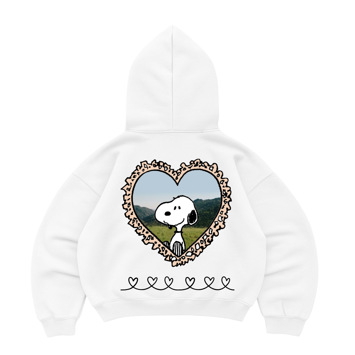 Hoodie mangas globo snoppy