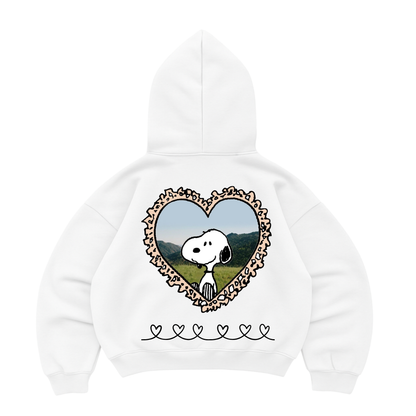 Hoodie mangas globo snoppy