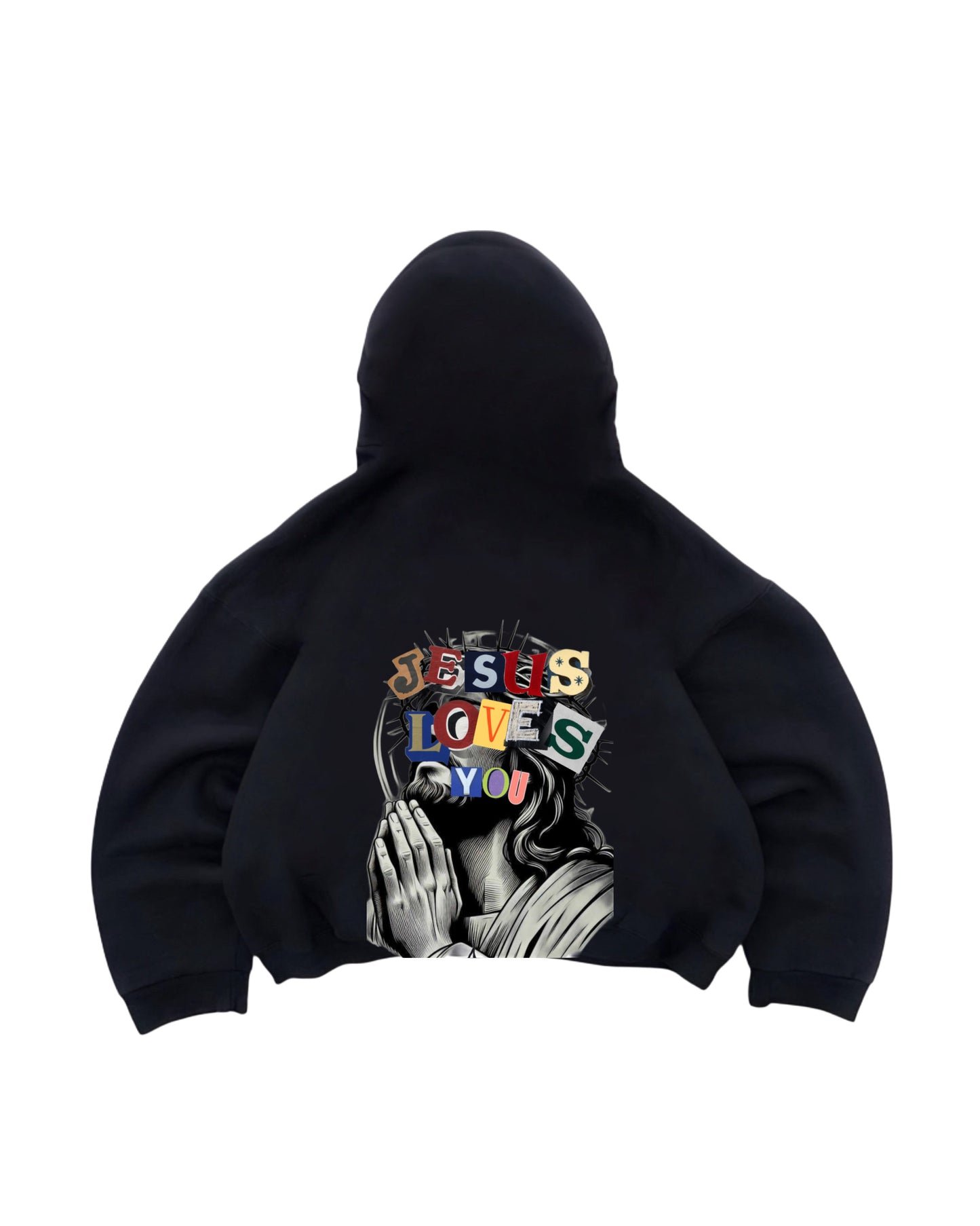 Hoodie god modelo manga globo