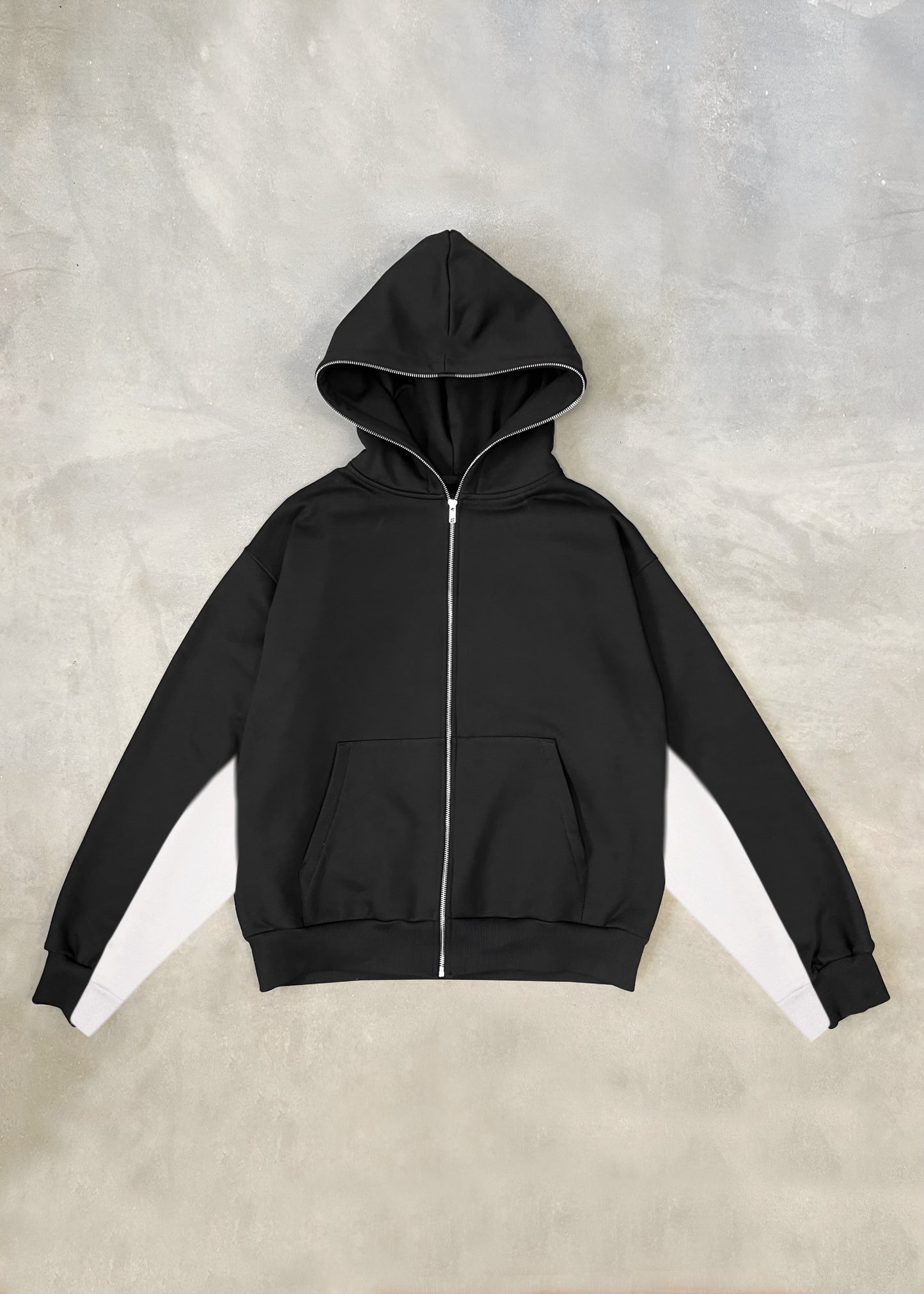 Hoodie mangas globo full zipe