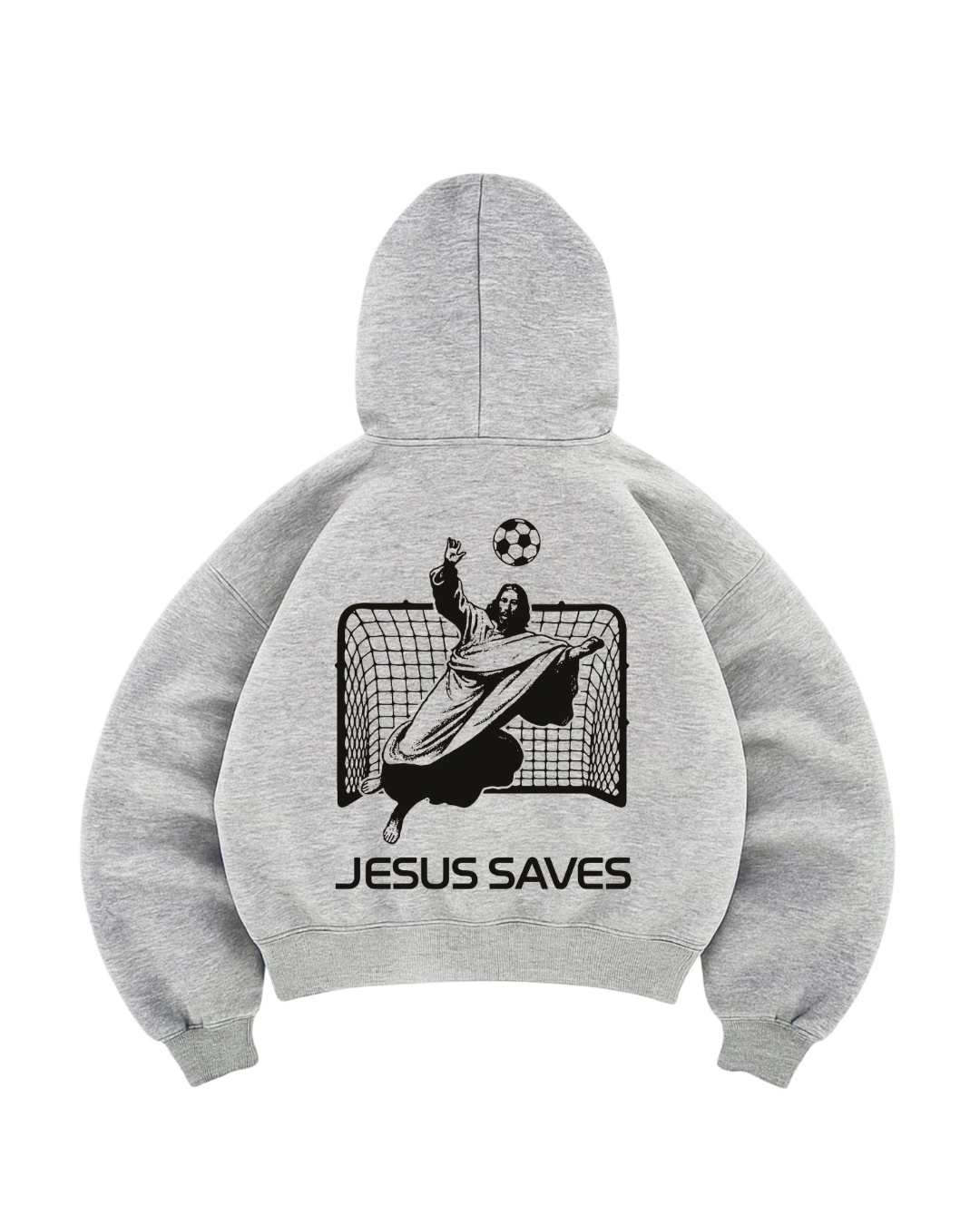 Hoodie modelo manga globo Jesús