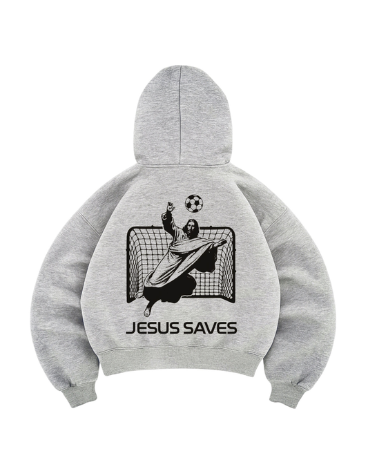 Hoodie modelo manga globo Jesús