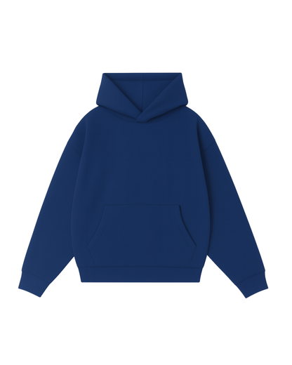Basic azul Francia   - Hoodie Clásico