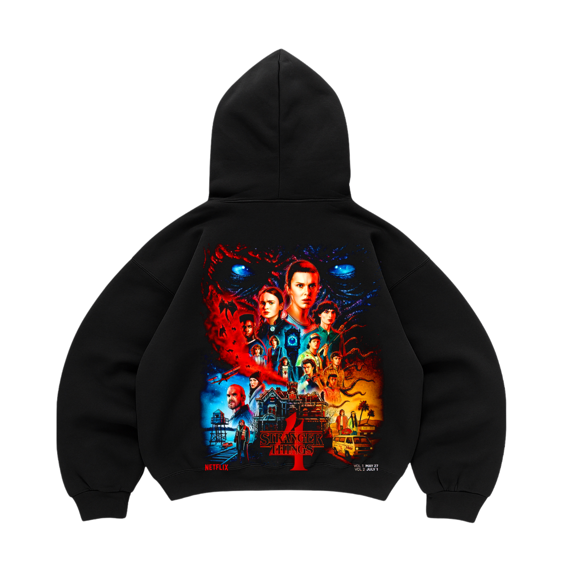 Hoodie manga globo stranger things