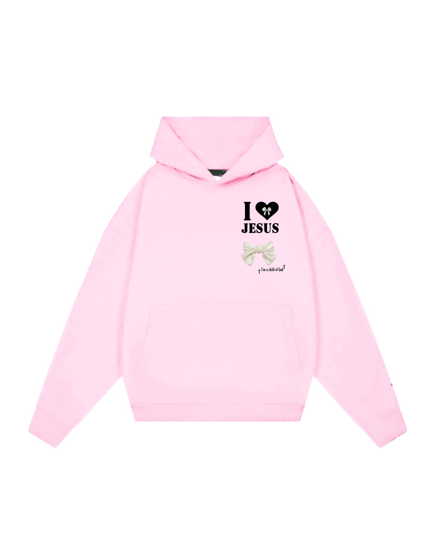 Hoodie rosa Jesús iam Jesus