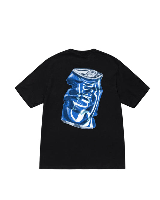 camiseta negra  stussy lata