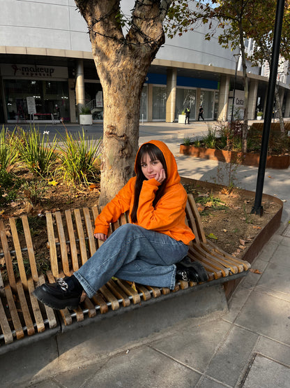 Basic Orange- Hoodie Clásico
