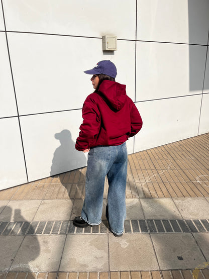 Basic Burdeo - Hoodie Clásico