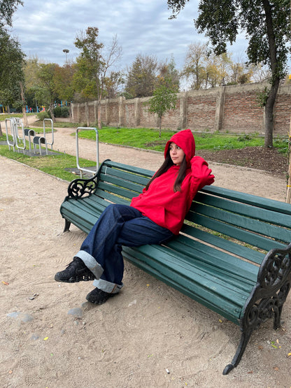 Basic Red - Hoodie Clásico