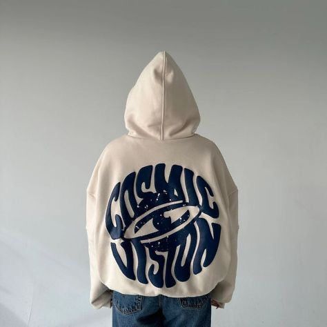 Hoodie cosmic visión beige