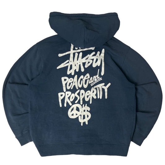 Hoodie stussy azul marino