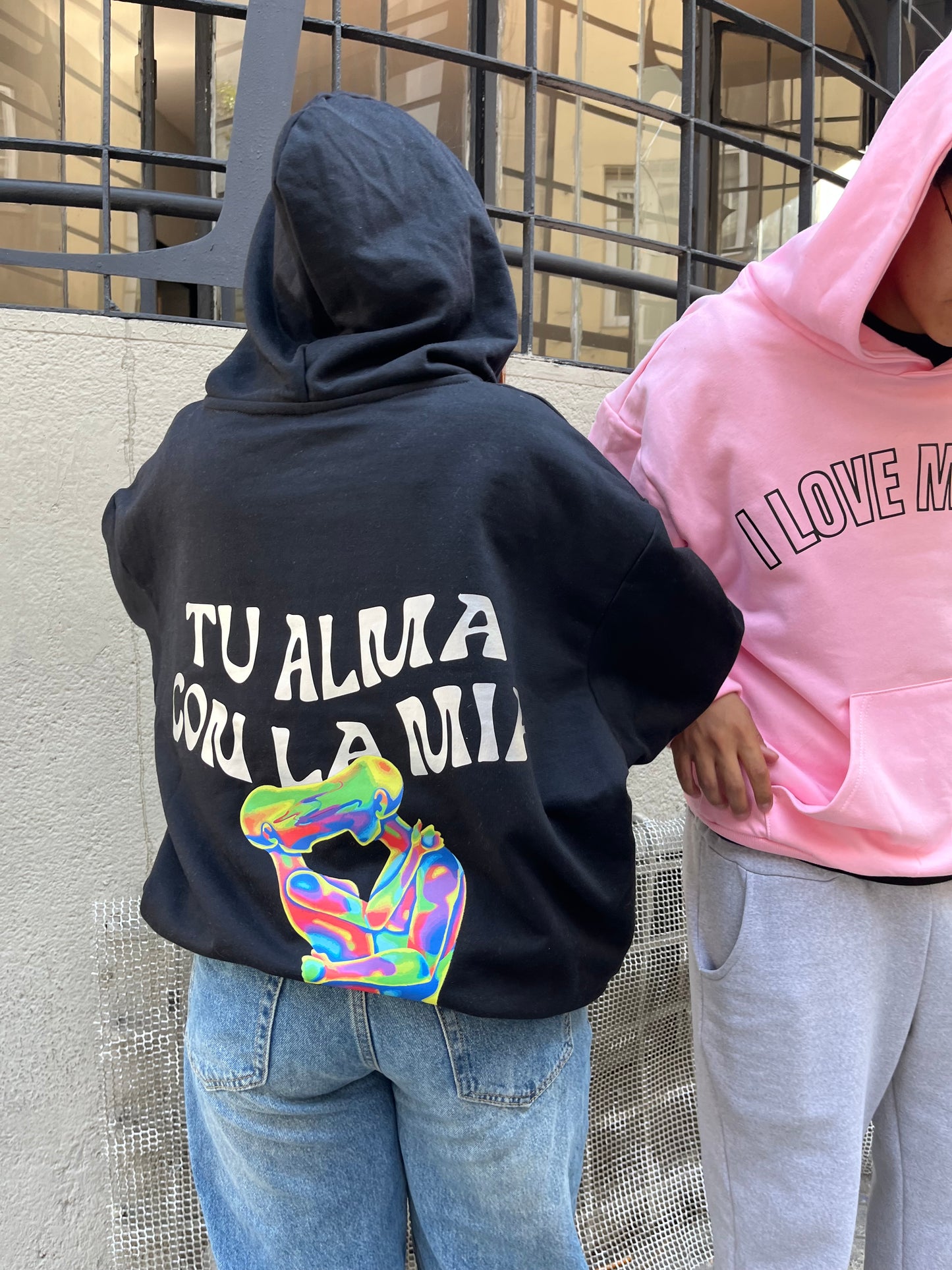 Hoodie Tu Alma con la Mia (con cierre)