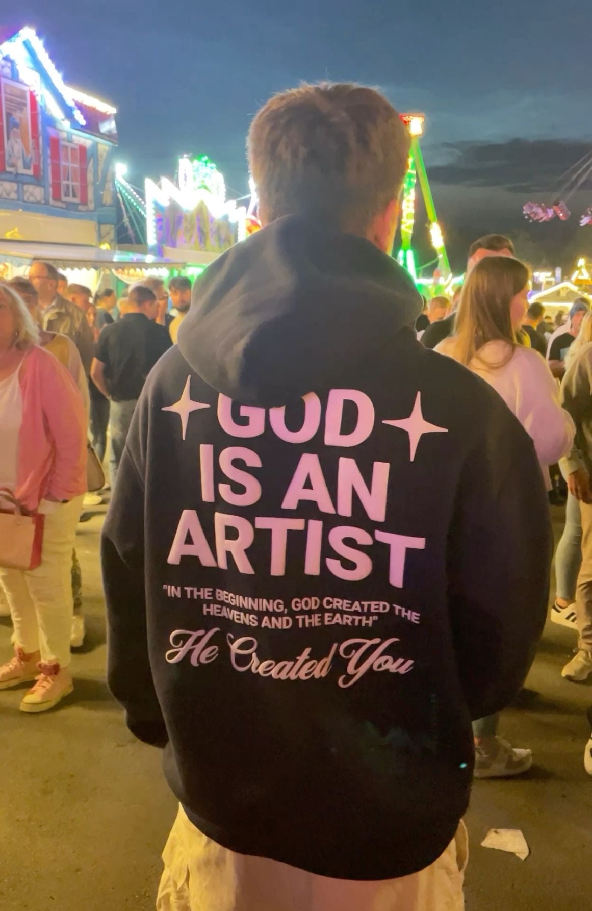 Hoodie God modelo globo puff