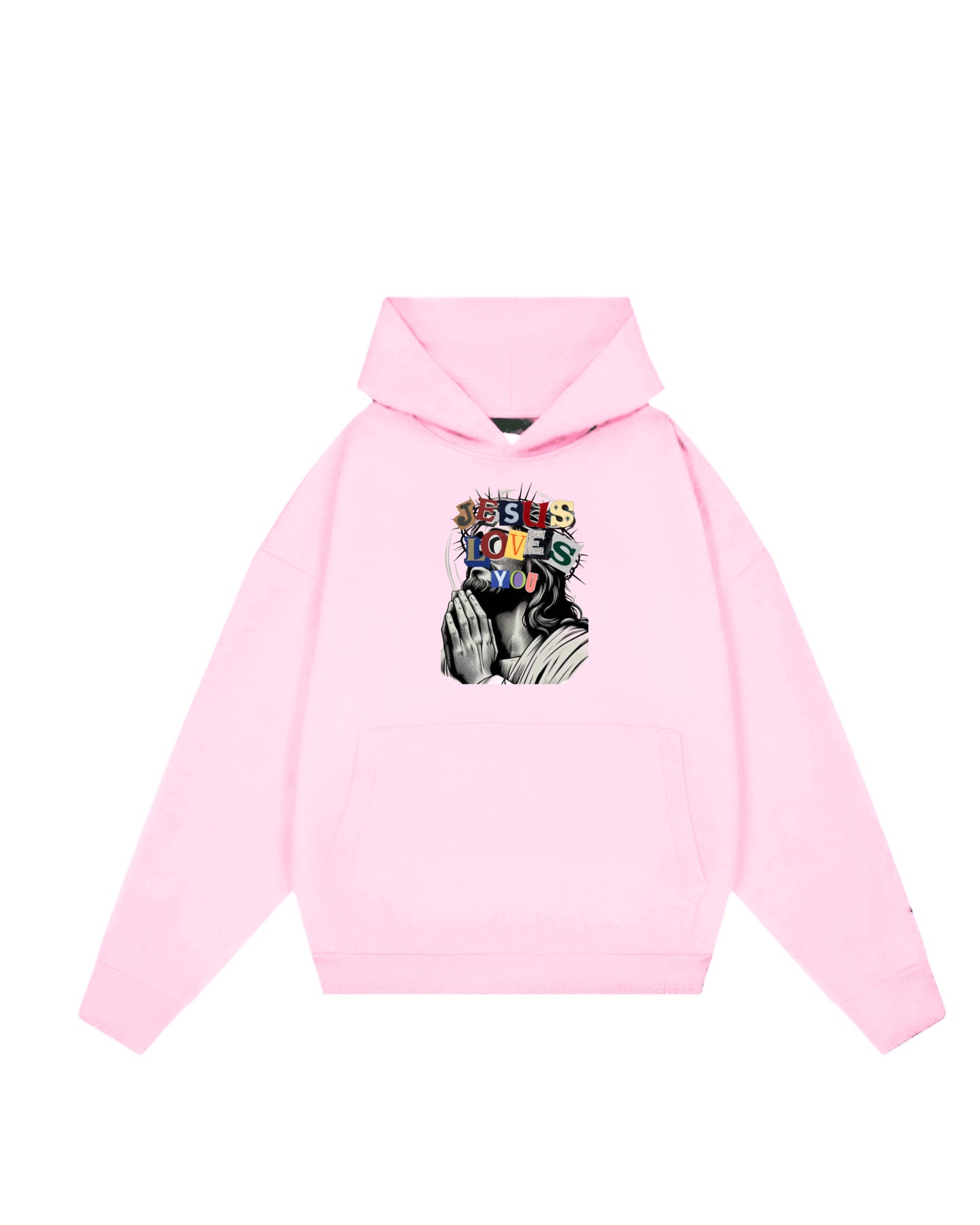 Hoodie rosa Jesús loves you