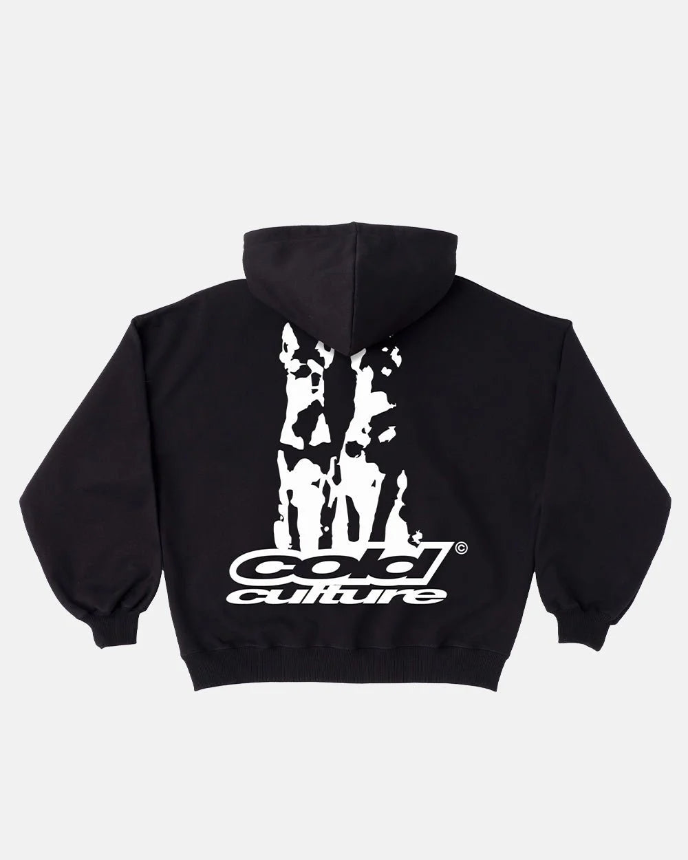 Hoodie Negro mangas globo dogs