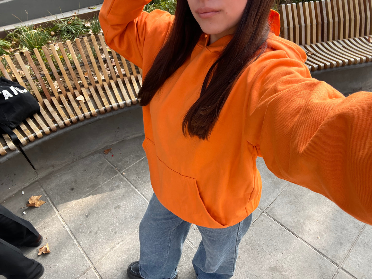 Basic Orange- Hoodie Clásico