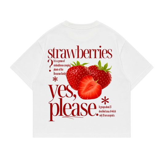 Polera boxi fit strawberries