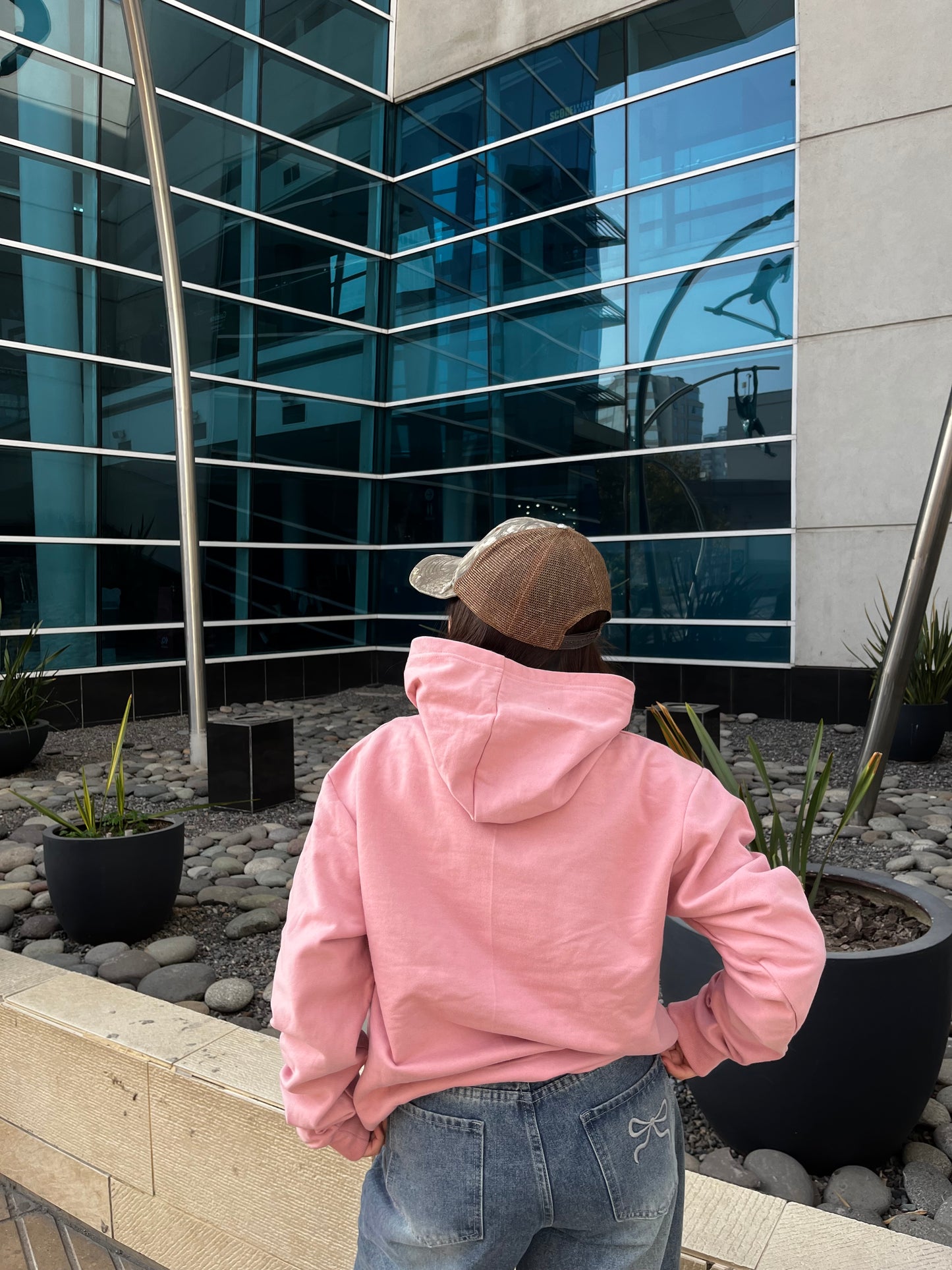 Basic palo rosa  - Hoodie Clásico
