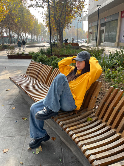 Basic Orange claro- Hoodie Clásico