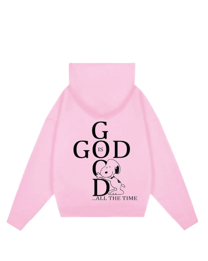 Hoodie rosa snoopy Jesús
