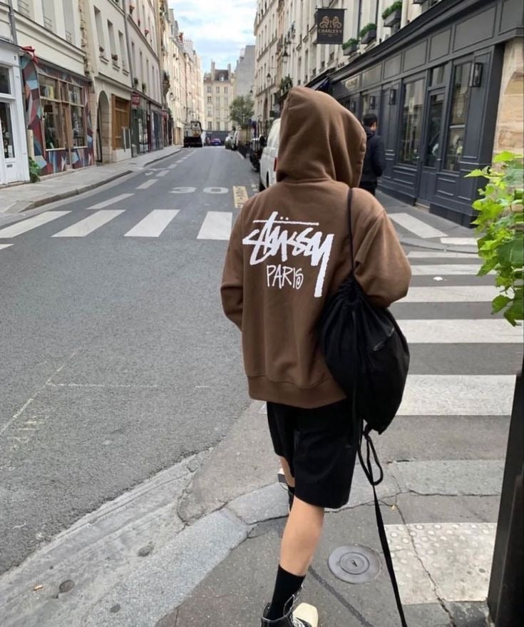 Hoodie cafe stussy paris