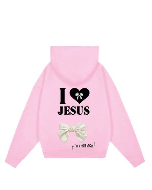 Hoodie rosa Jesús iam Jesus