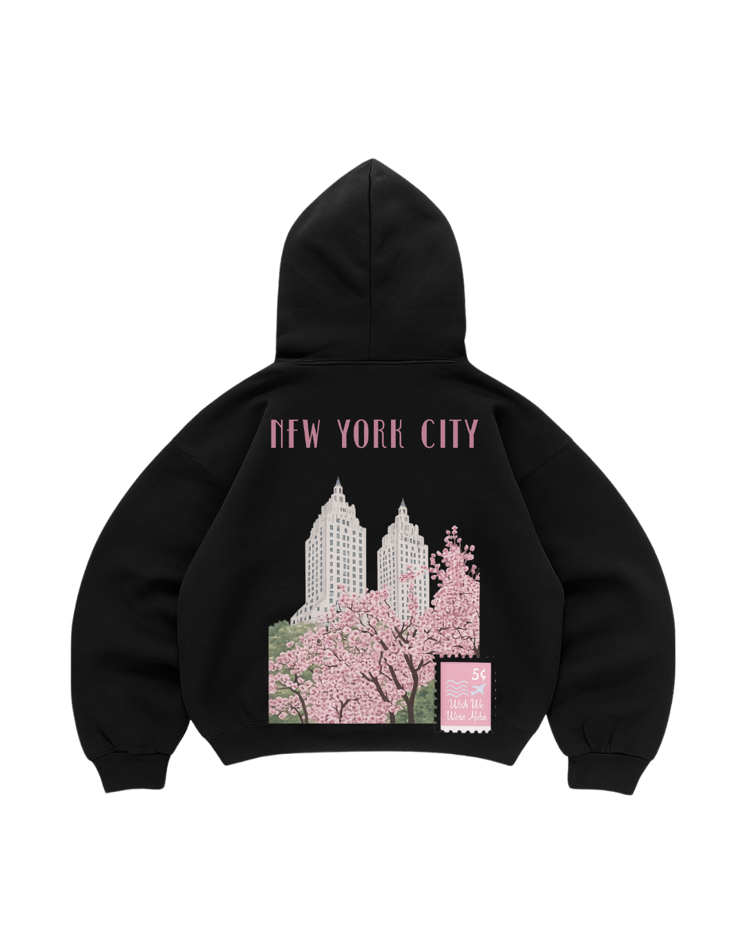 Hoodie  manga globo New York city