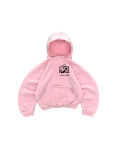 Hoodie modelo manga globo Jesús