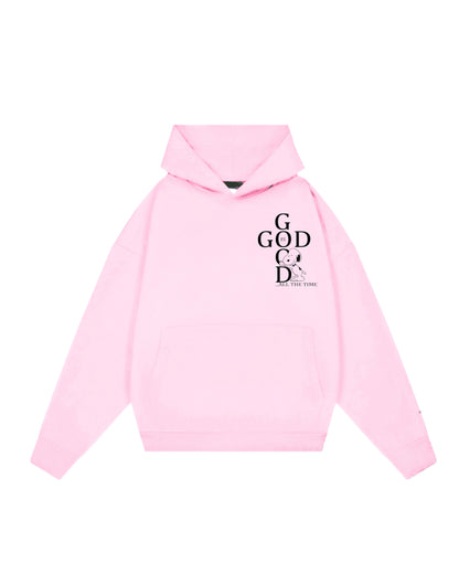 Hoodie rosa snoopy Jesús