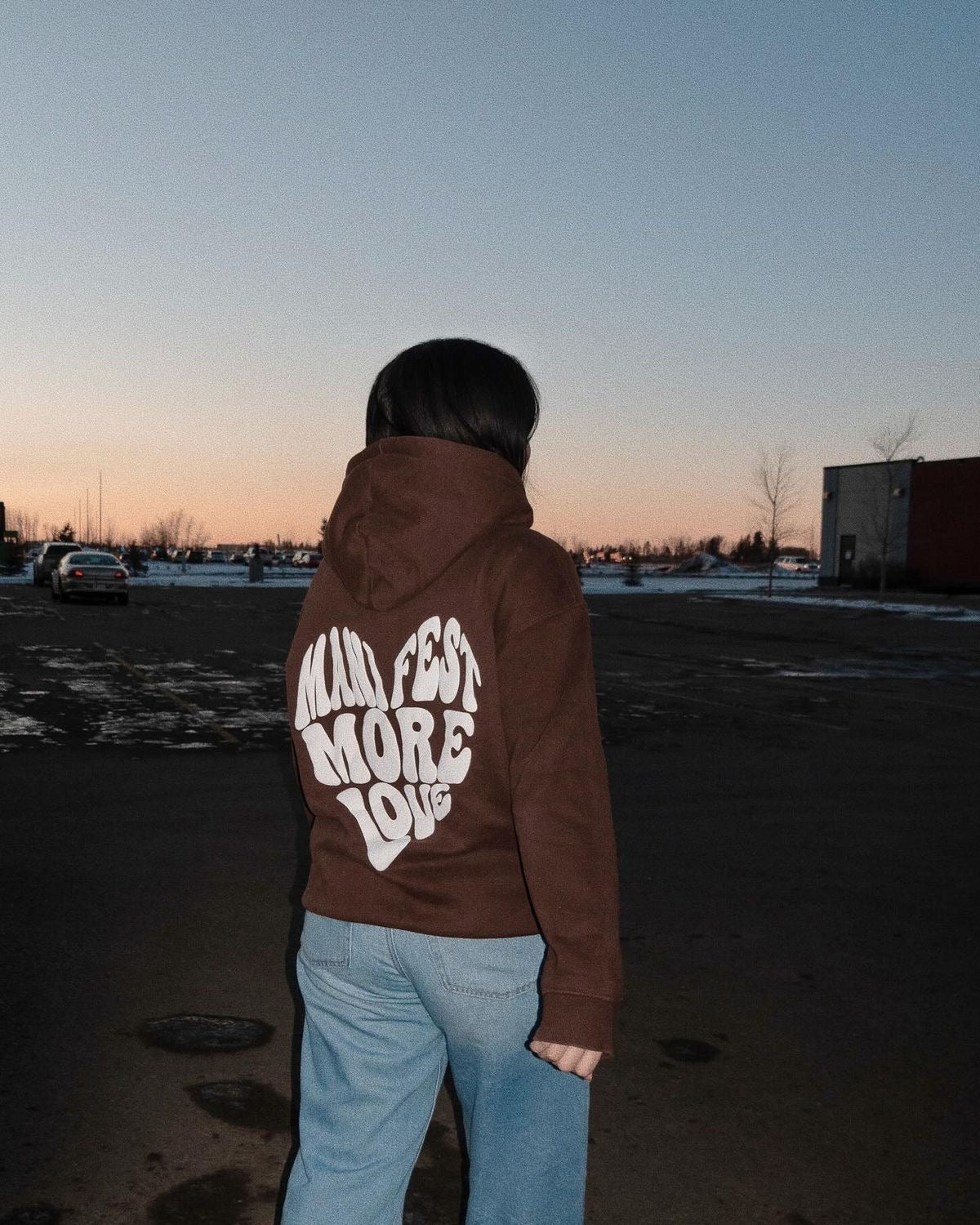 Hoodie love modelo recto