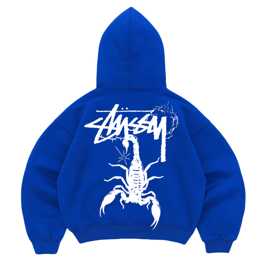 Hoodie mangas globo stussy