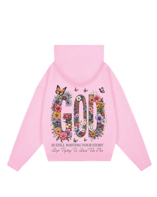 Hoodie rosa God is still Jesús