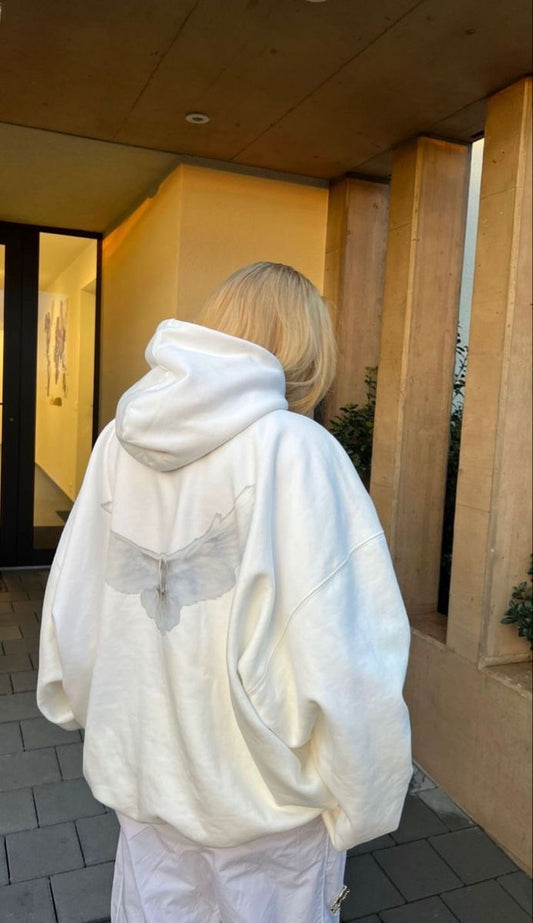 Hoodie dove  mangas globo