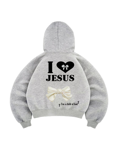 Hoodie god modelo manga globo iam Jesus