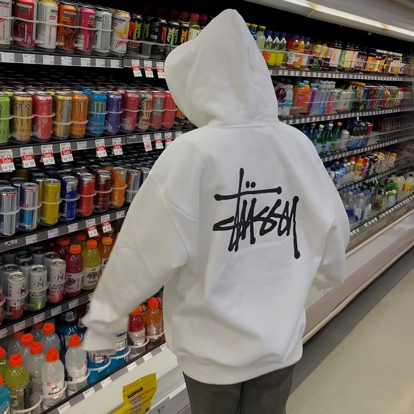 Hoodie stussy blanco