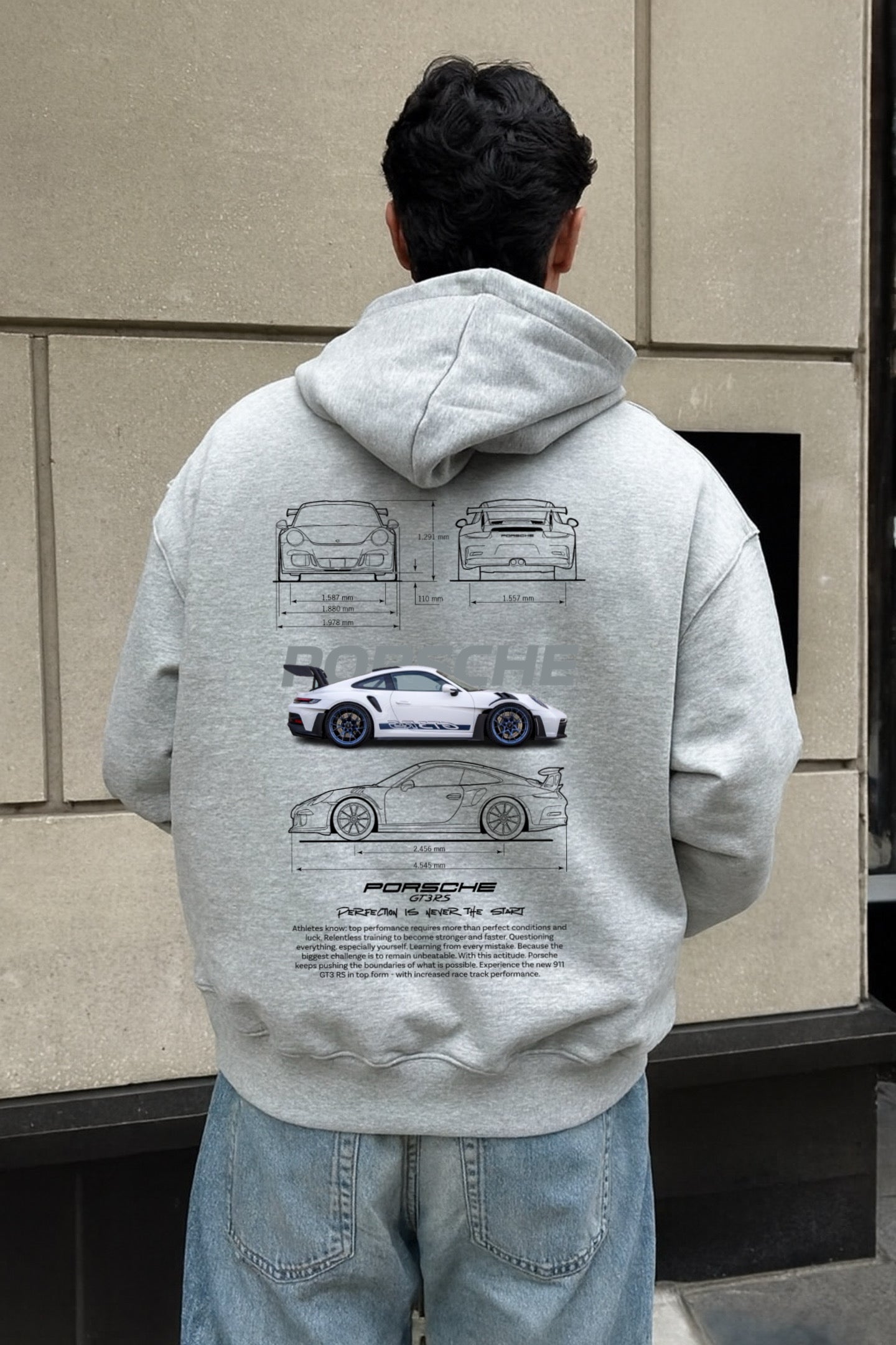 Hoodie Porsche    manga globos