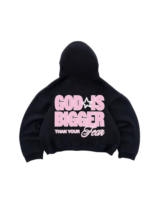 Hoodie god is bigger modelo manga globo