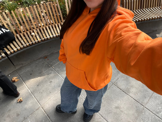 Basic Orange- Hoodie Clásico