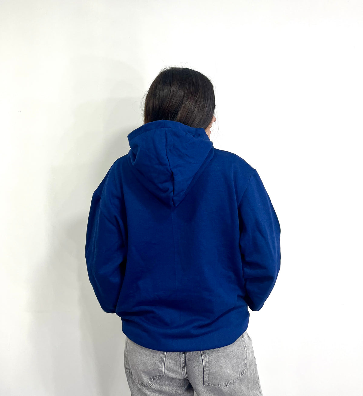 Basic azul Francia   - Hoodie Clásico