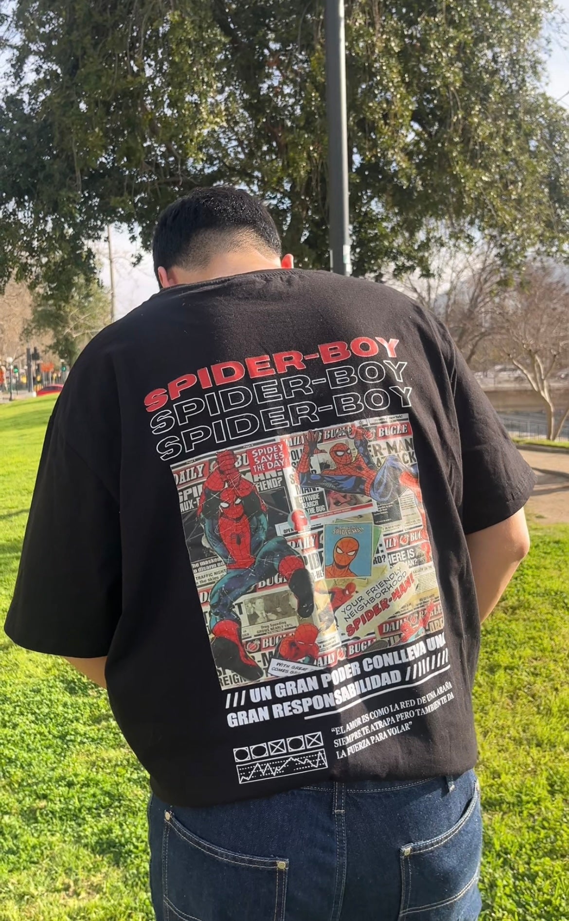 Camiseta spider clásica