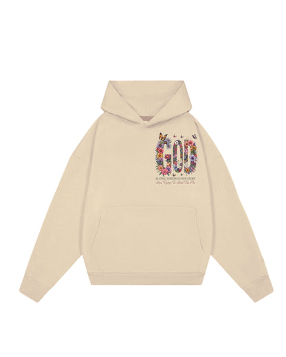 Hoodie beige God Jesús