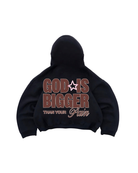 Hoodie god is bigger modelo manga globo