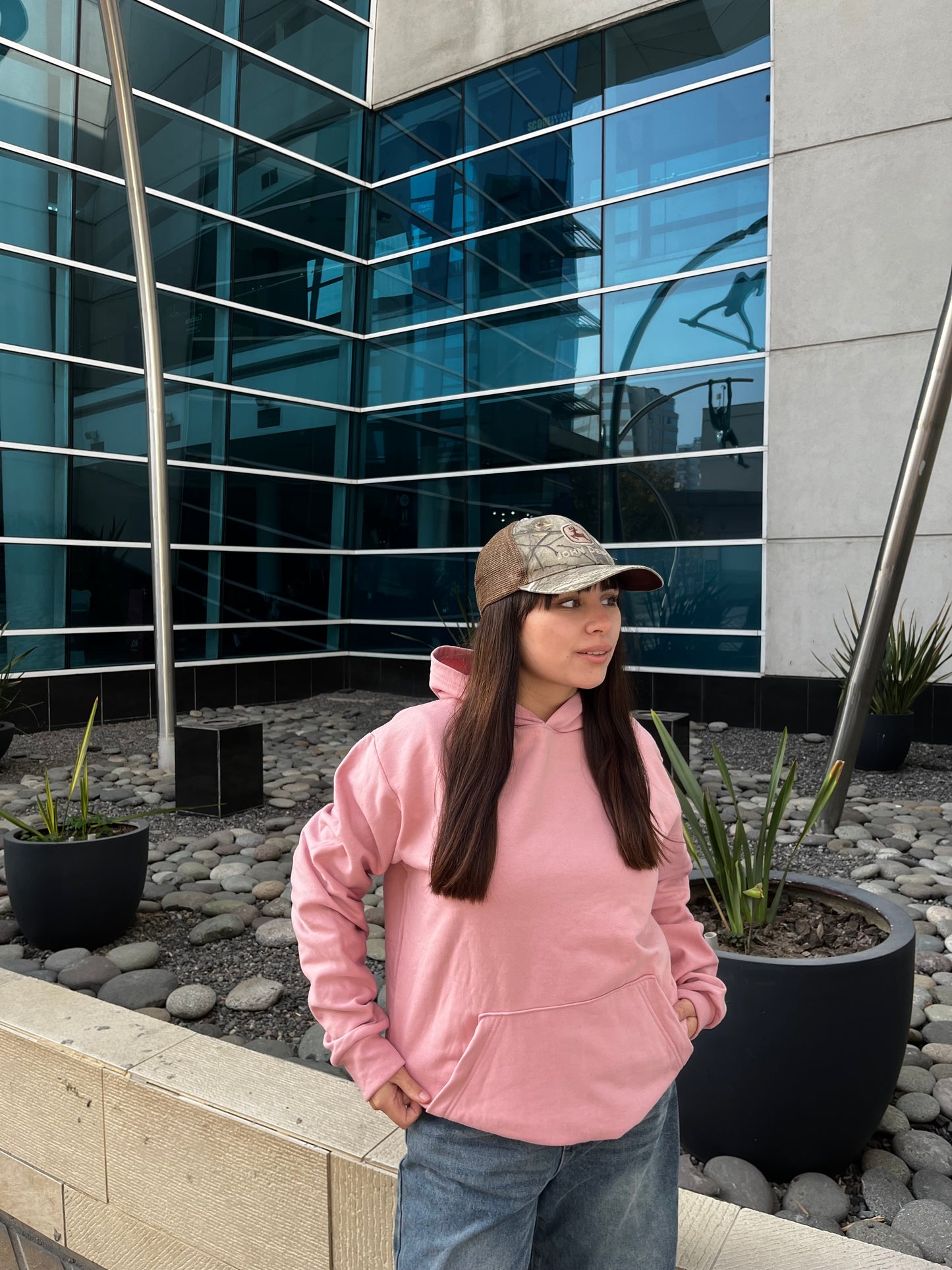 Basic palo rosa  - Hoodie Clásico