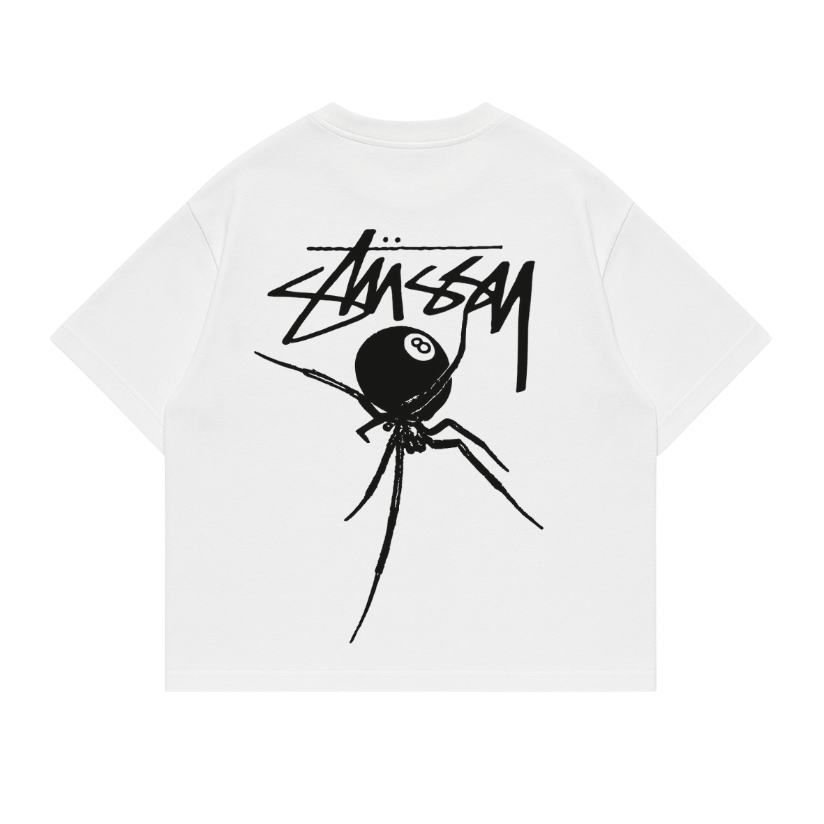 Polera boxi fit araña stussy